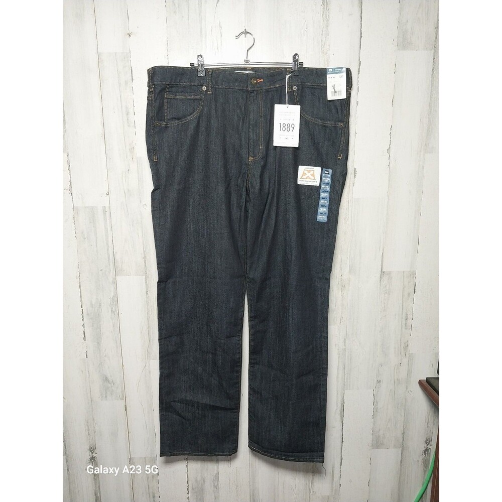 Lee Modern Series Big And Tall Straight Fit 44x34 Dark Wash NWT